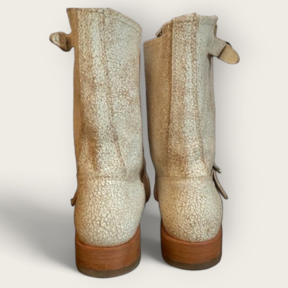 Frye Veronica Distressed Leather Short Boot - Size 6 - Picture 4 of 5